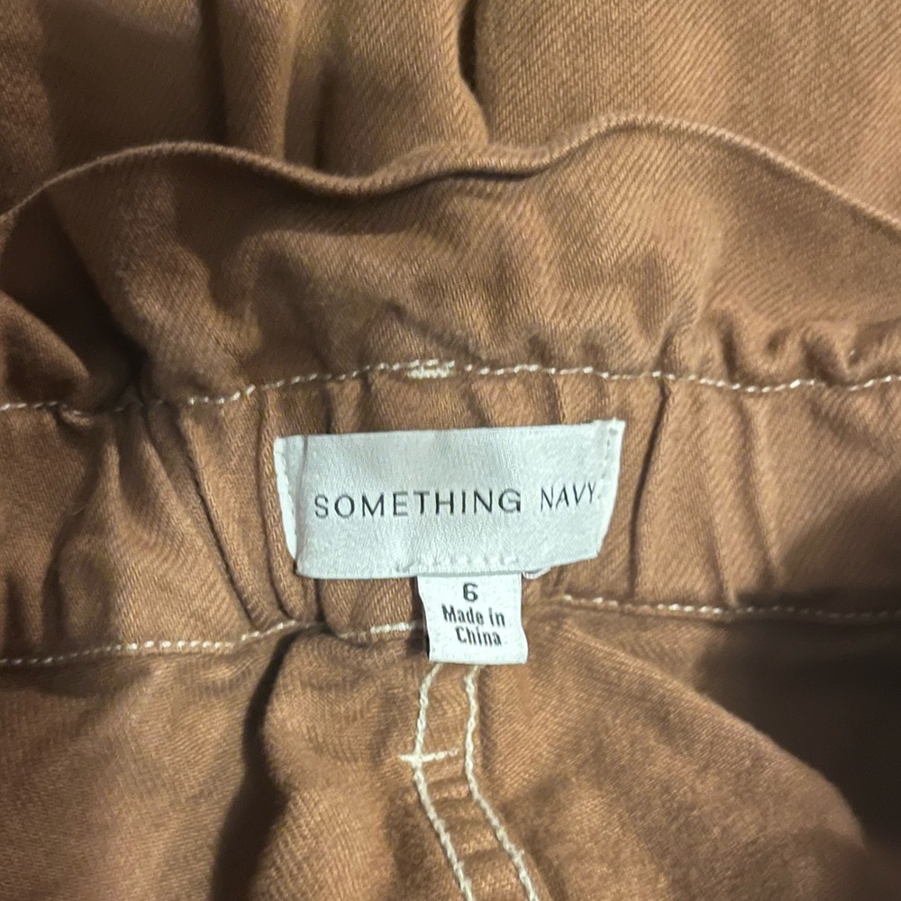 Something Navy canvas cotton pants